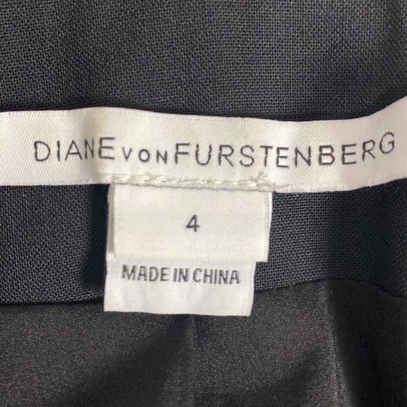 Diane Von Furstenberg Black Olena Combo Blazer Size 2 MSRP: $465.00 - Picture 12 of 13